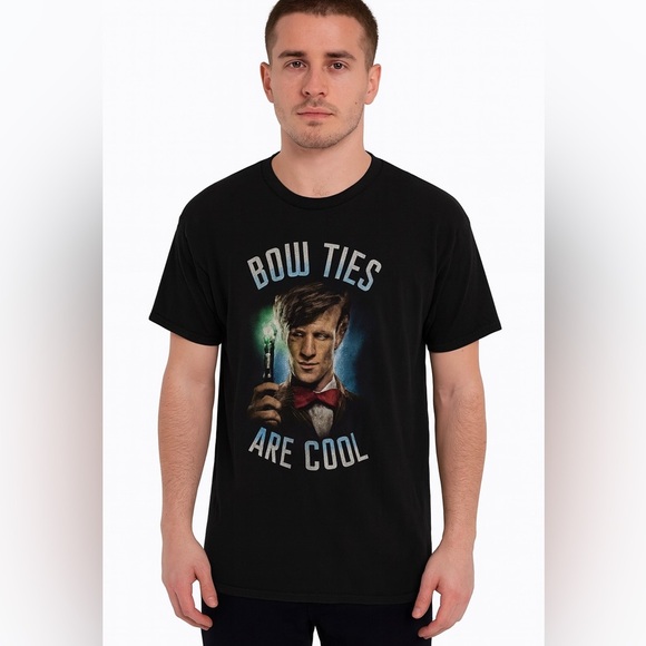 Vintage Doctor Who Bow Ties Are Cool T Shirt size Large - Picture 1 of 5